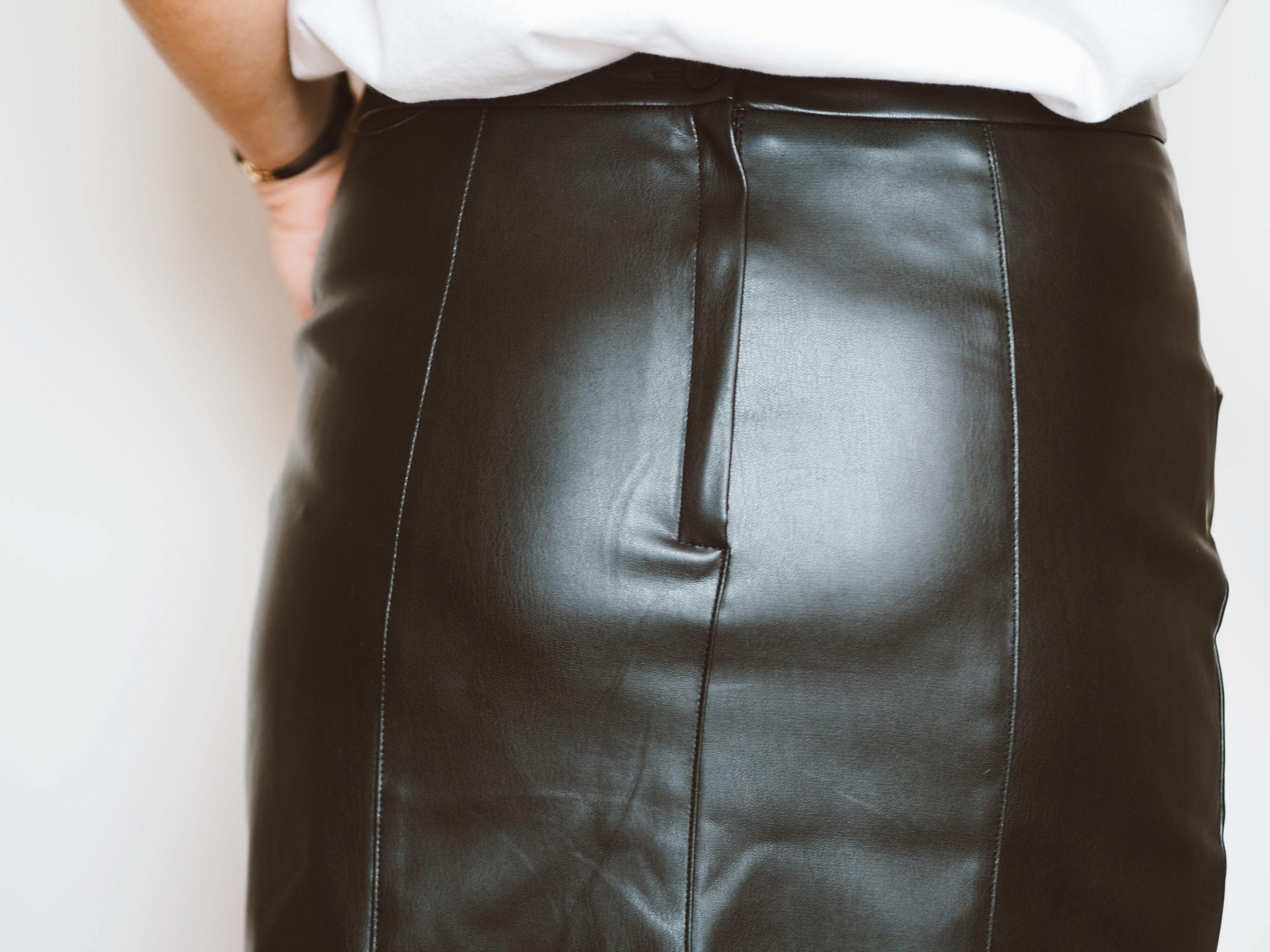 La jupe simili cuir ANAÏS - Mademoiselle Fani