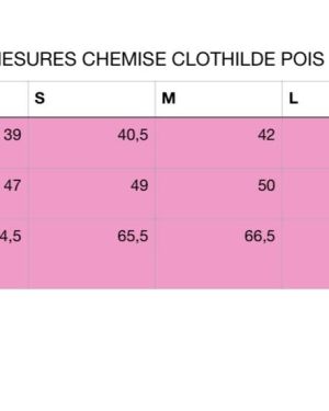 La Chemise CLOTHILDE Rayée