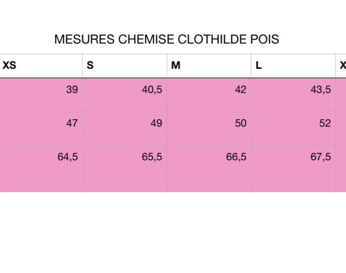 La Chemise CLOTHILDE Rayée
