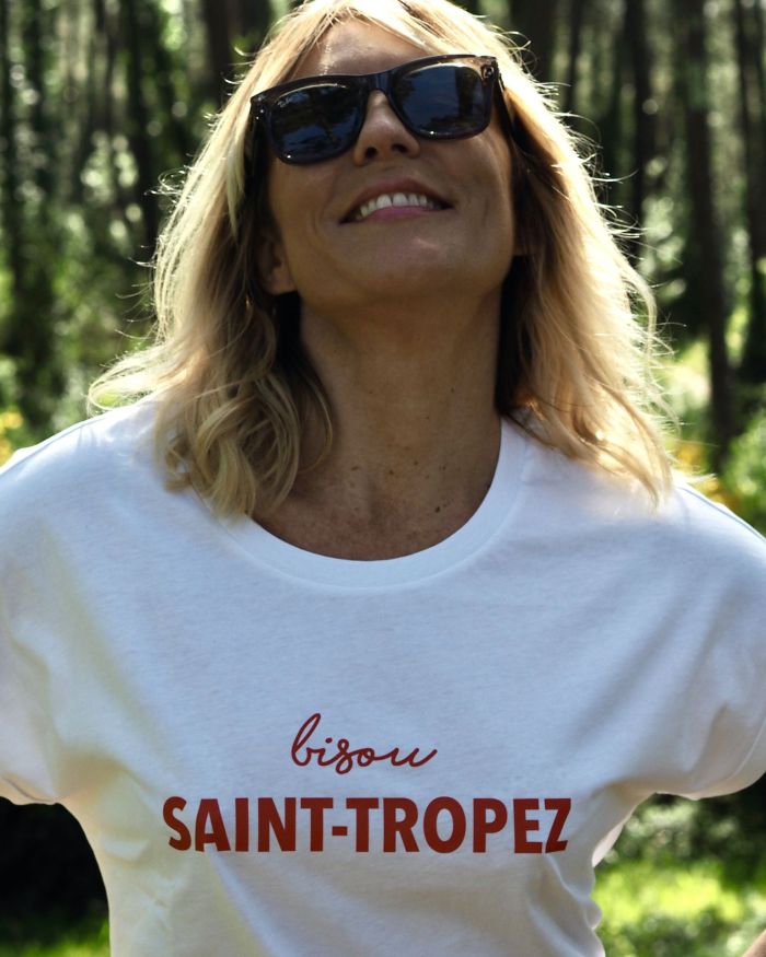 T-SHIRT OVERSIZE BISOU SAINT – TROPEZ TANGERINE