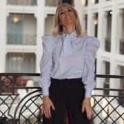 Le Corsage CHLOÉ bleu layette