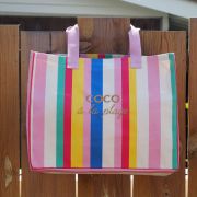 Le Sac bayadère Flashy COCO À LA PLAGE Gold pailleté