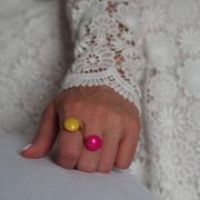 BAGUE JAUNE MOUTARDE ☀️