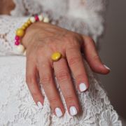 BAGUE JAUNE MOUTARDE ☀️