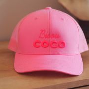 CASQUETTE TRUCKER ROSE BISOU COCO ROSE FLUO