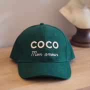 Casquette VERT ANGLAIS COCO MON AMOUR écru