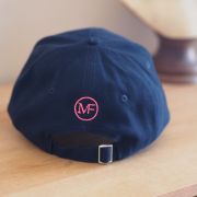 Casquette NAVY COCO MON AMOUR rose fluo