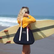 SAC BAHIA NAVY/ ECRU COCO MON AMOUR & sa pochette