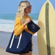 SAC BAHIA NAVY/ ECRU COCO MON AMOUR & sa pochette
