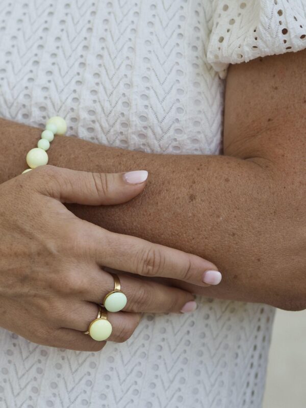 PALE PASTEL YELLOW RING