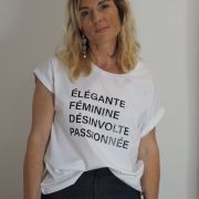 T-SHIRT OVERSIZE BLANC L’ELEGANTE