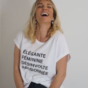 T-SHIRT OVERSIZE BLANC L’ELEGANTE