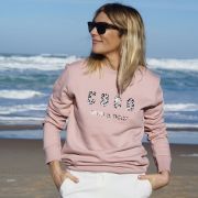 SWEAT PETALE DE ROSE COCO MON AMOUR LEOPARD