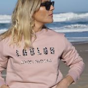 SWEAT PETALE DE ROSE LOULOU MON AMOUR LEOPARD