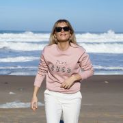 SWEAT PETALE DE ROSE BISOU COCO LEOPARD