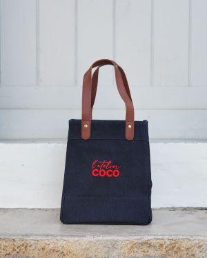 Le Sac LITTLE DENIM L’ATELIER COCO CORAIL FLUO 3D