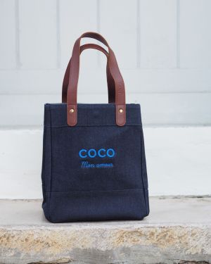 Le Sac LITTLE DENIM COCO MON AMOUR BLEU SAPHIR 3D
