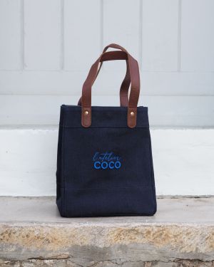Le Sac LITTLE DENIM L’ATELIER COCO BLEU SAPHIR 3D