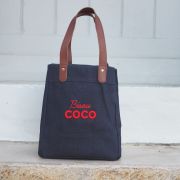 Le Sac LITTLE DENIM BISOU COCO CORAIL FLUO 3D