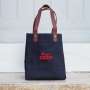 Le Sac LITTLE DENIM MAISON COCO CORAIL FLUO 3D