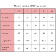 Pantalon AIMÉ bleu marine