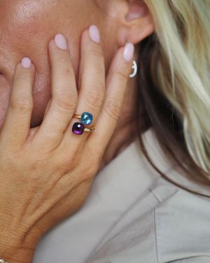 Bague BARNABÉ bleu / violet