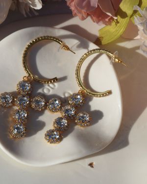 Boucles d’oreilles DOLORÈS doré