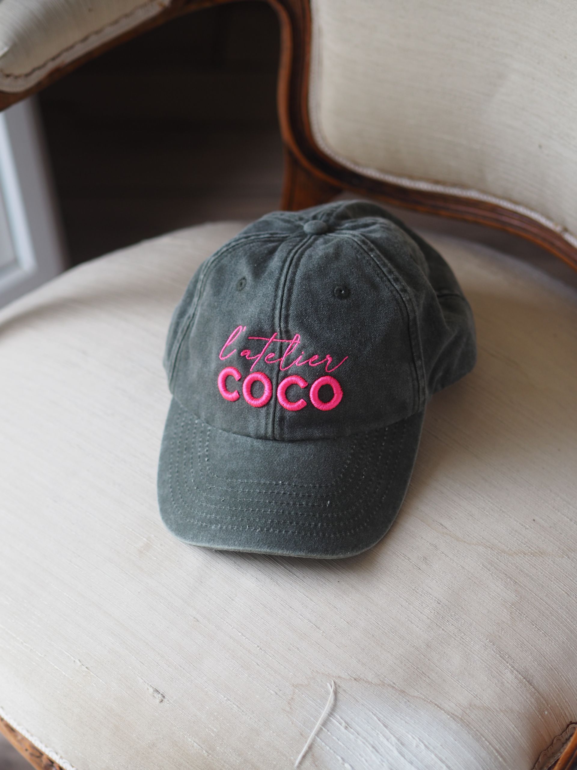 Casquette kaki vintage L’ATELIER COCO