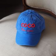 Casquette bleu vintage COCO MON AMOUR