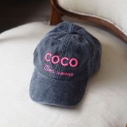 Casquette noir vintage COCO MON AMOUR