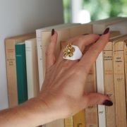 Bague CLEMENTINE blanche