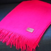 L’ÉCHARPE cachemire ROSE BONBON