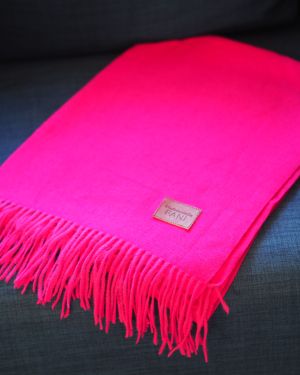 L’ÉCHARPE cachemire ROSE BONBON