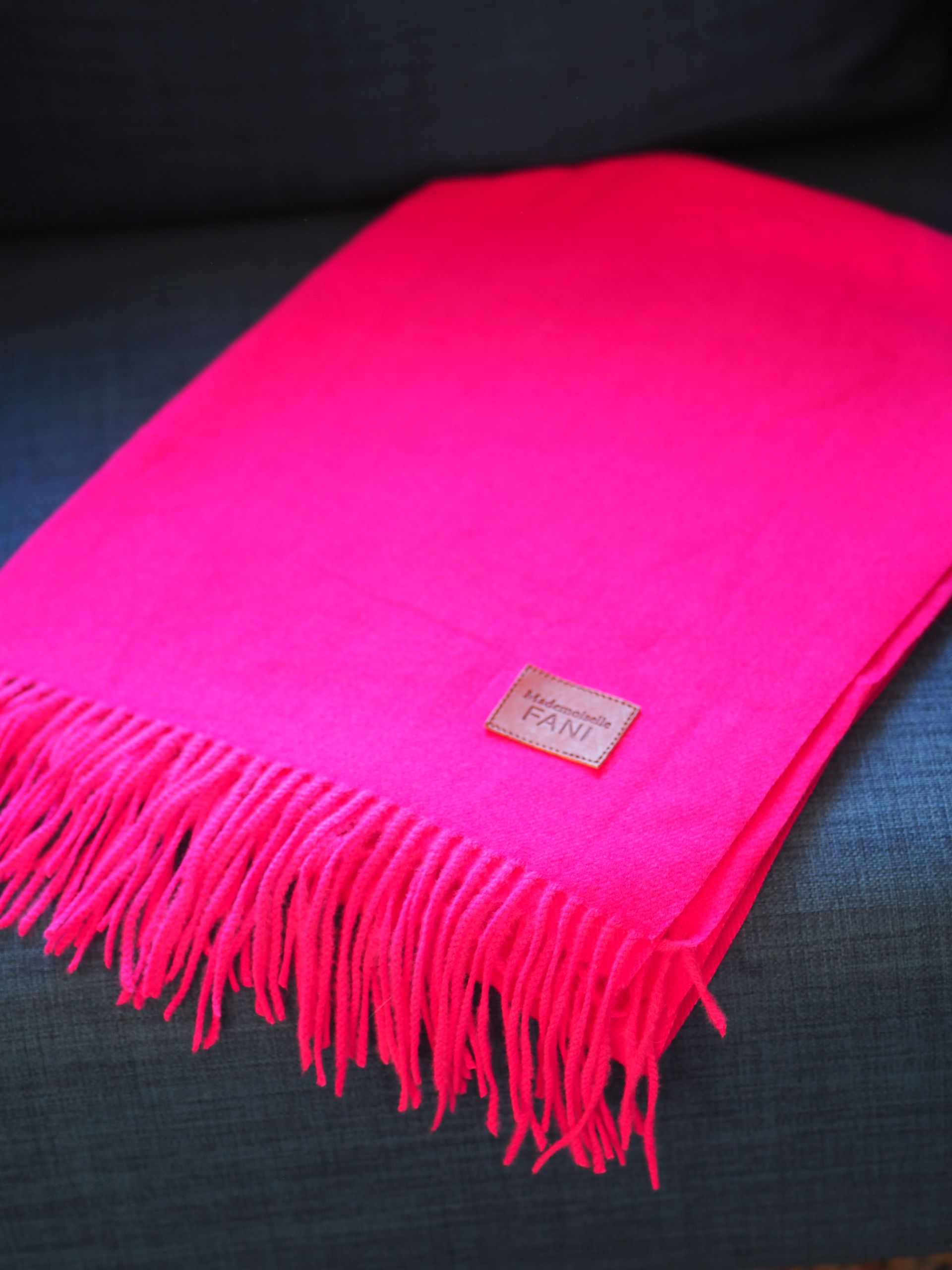 L’ÉCHARPE cachemire ROSE BONBON