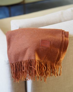 L’ÉCHARPE cachemire BROWN CHOCOLAT