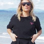 T-SHIRT OVERSIZE noir « Mamma Love »