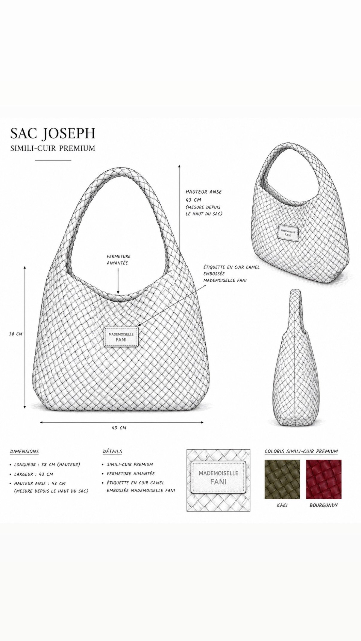 Sac JOSEPH kaki – Image 3