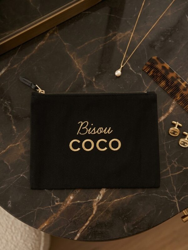 Pochette denim noir BISOU COCO