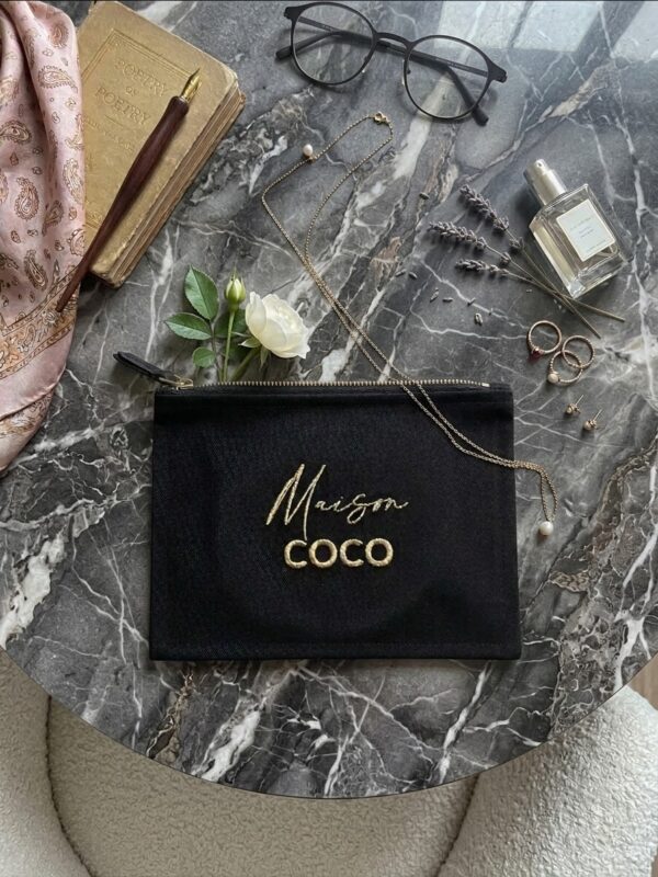 Pochette denim noir MAISON COCO