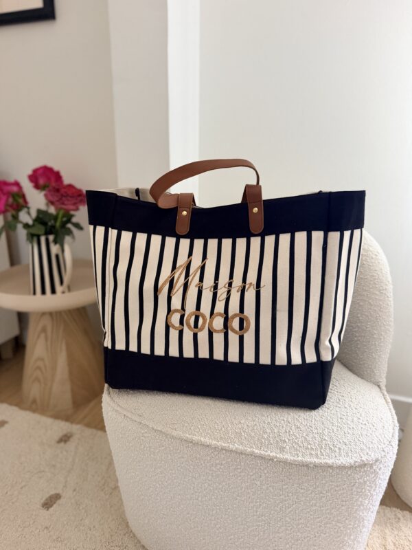 Le sac MADEMOISELLE RAYÉ Maison COCO