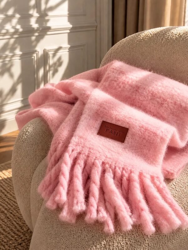 Echarpe LOUISON rose chamallow