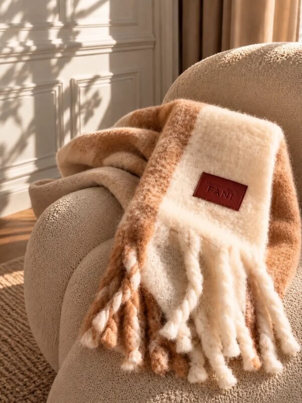 Echarpe LOUISON marron chataigne
